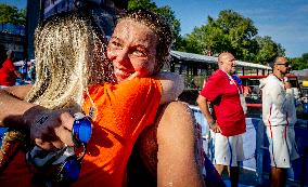 Paris 2024 - Women's 10km Marathon Swim - Sharon van Rouwendaal Wins Gold