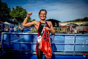 Paris 2024 - Women's 10km Marathon Swim - Sharon van Rouwendaal Wins Gold