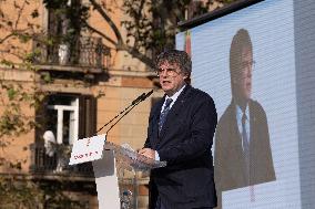 Catalan Separatist Puigdemont Returns To Barcelona