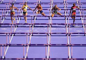 (PARIS2024) FRANCE-PARIS-OLY-ATHLETICS-100M HURDLES-WOMEN