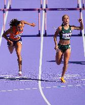 (PARIS2024) FRANCE-PARIS-OLY-ATHLETICS-100M HURDLES-WOMEN