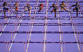 (PARIS2024) FRANCE-PARIS-OLY-ATHLETICS-100M HURDLES-WOMEN