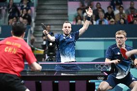 Paris 2024 - Men's Table Tennis Doubles - France v China