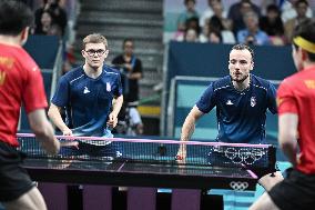 Paris 2024 - Men's Table Tennis Doubles - France v China