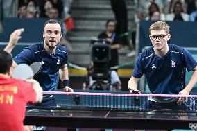 Paris 2024 - Men's Table Tennis Doubles - France v China