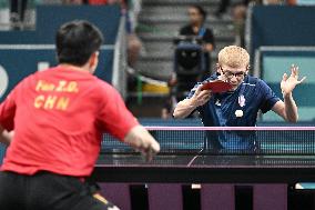 Paris 2024 - Men's Table Tennis Singles - France v China