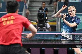 Paris 2024 - Men's Table Tennis Singles - France v China