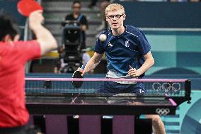 Paris 2024 - Men's Table Tennis Singles - France v China