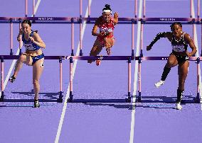 (PARIS2024) FRANCE-PARIS-OLY-ATHLETICS-100M HURDLES-WOMEN