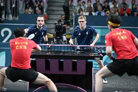 Paris 2024 - Men's Table Tennis Doubles - France v China