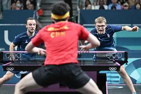 Paris 2024 - Men's Table Tennis Doubles - France v China