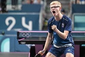 Paris 2024 - Men's Table Tennis Singles - France v China