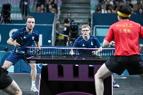 Paris 2024 - Men's Table Tennis Doubles - France v China