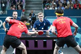 Paris 2024 - Men's Table Tennis Doubles - France v China