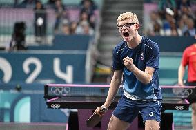 Paris 2024 - Men's Table Tennis Singles - France v China