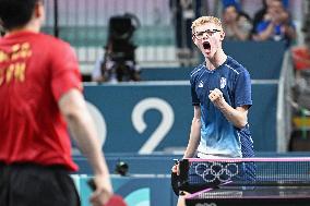 Paris 2024 - Men's Table Tennis Singles - France v China