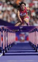 (PARIS2024) FRANCE-PARIS-OLY-ATHLETICS-100M HURDLES-WOMEN