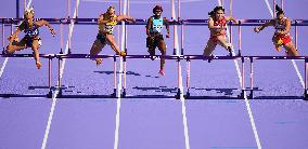 (PARIS2024) FRANCE-PARIS-OLY-ATHLETICS-100M HURDLES-WOMEN