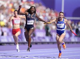 (PARIS2024) FRANCE-PARIS-OLY-ATHLETICS-4X100M RELAY-WOMEN