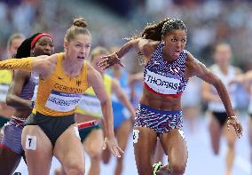 (PARIS2024) FRANCE-PARIS-OLY-ATHLETICS-4X100M RELAY-WOMEN