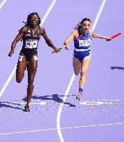 (PARIS2024) FRANCE-PARIS-OLY-ATHLETICS-4X100M RELAY-WOMEN