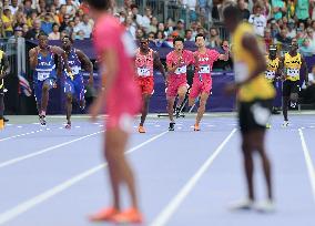 (PARIS2024) FRANCE-PARIS-OLY-ATHLETICS-4X100M RELAY-MEN