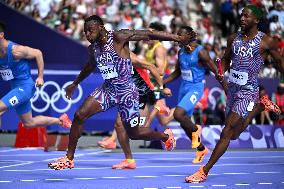 (PARIS2024) FRANCE-PARIS-OLY-ATHLETICS-4X100M RELAY-MEN