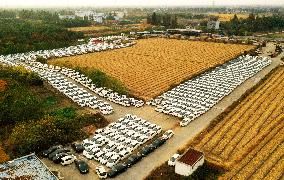 Abandoned Electric Sharing Cars