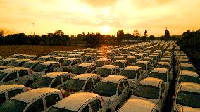 Abandoned Electric Sharing Cars