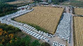 Abandoned Electric Sharing Cars