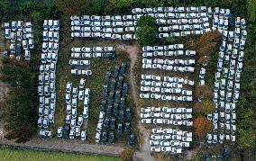 Abandoned Electric Sharing Cars