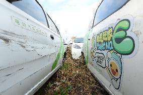 Abandoned Electric Sharing Cars