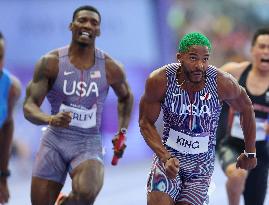 (PARIS2024) FRANCE-PARIS-OLY-ATHLETICS-4X100M RELAY-MEN