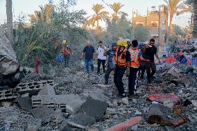 Israel Strikes 'Safe’ Deir Al-Balah Killing And Wounding Several