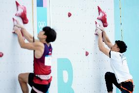 Paris 2024 - Climbing Men’s Speed - Veddriq Leonardo Wins Gold