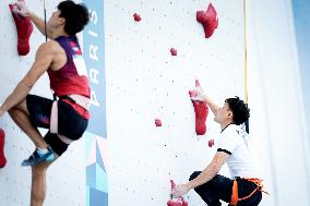 Paris 2024 - Climbing Men’s Speed - Veddriq Leonardo Wins Gold