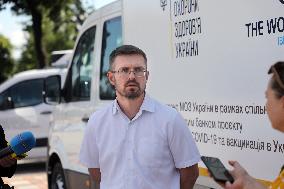 Transfer of 16 refrigerator trucks to transport vaccines in Kyiv