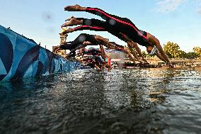 (PARIS2024)FRANCE-PARIS-OLY-MARATHON SWIMMING