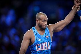 Rustam ASSAKALOV Of Uzbekistan Against Gabriel Alejandro ROSILLO KINDELAN Of Cuba - WRESTLING Men's Greco-Roman 97kg Bronze Meda