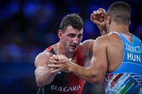 Semen Sergeevich NOVIKOV Of Bulgaria Against David LOSONCZI Of Hungary - WRESTLING - MEN'S GRECO-ROMAN 87KG SEMIFINAL MATCH 147