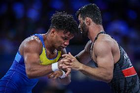 Alireza MOHMADIPIANI Of Iran Against Zhan BELENIUK Of Ukraine At WRESTLING - MEN'S GRECO-ROMAN 87KG SEMIFINAL MATCH 146