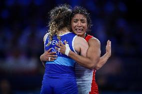 Lucia Yamileth YEPEZ GUZMAN Of Ecuador Against Annika WENDLE Of Germany - WRESTLING - WOMEN'S FREESTYLE 53KG SEMIFINAL MATCH 148