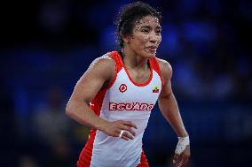 Lucia Yamileth YEPEZ GUZMAN Of Ecuador Against Annika WENDLE Of Germany - WRESTLING - WOMEN'S FREESTYLE 53KG SEMIFINAL MATCH 148