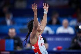 Lucia Yamileth YEPEZ GUZMAN Of Ecuador Against Annika WENDLE Of Germany - WRESTLING - WOMEN'S FREESTYLE 53KG SEMIFINAL MATCH 148