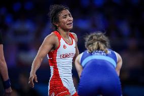 Lucia Yamileth YEPEZ GUZMAN Of Ecuador Against Annika WENDLE Of Germany - WRESTLING - WOMEN'S FREESTYLE 53KG SEMIFINAL MATCH 148