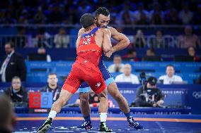 JAFAROV Hasrat Azerbaijan Against NASIBOV Parviz Ukraine At WRESTLING - MEN'S GRECO-ROMAN 67KG SEMIFINAL MATCH 144