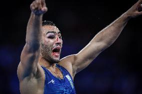 JAFAROV Hasrat Azerbaijan Against NASIBOV Parviz Ukraine At WRESTLING - MEN'S GRECO-ROMAN 67KG SEMIFINAL MATCH 144