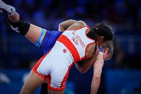 Lucia Yamileth YEPEZ GUZMAN Of Ecuador Against Annika WENDLE Of Germany - WRESTLING - WOMEN'S FREESTYLE 53KG SEMIFINAL MATCH 148