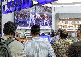 Iran-Olympic-Celebrating Victory Of Kiani Over Alizadeh