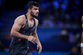 Alireza MOHMADIPIANI Of Iran Against Zhan BELENIUK Of Ukraine At WRESTLING - MEN'S GRECO-ROMAN 87KG SEMIFINAL MATCH 146